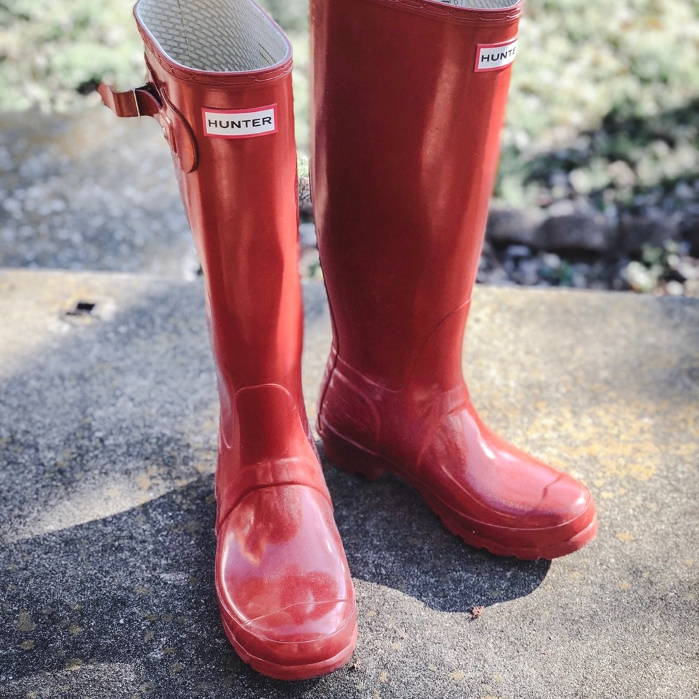 Red Hunter Boots